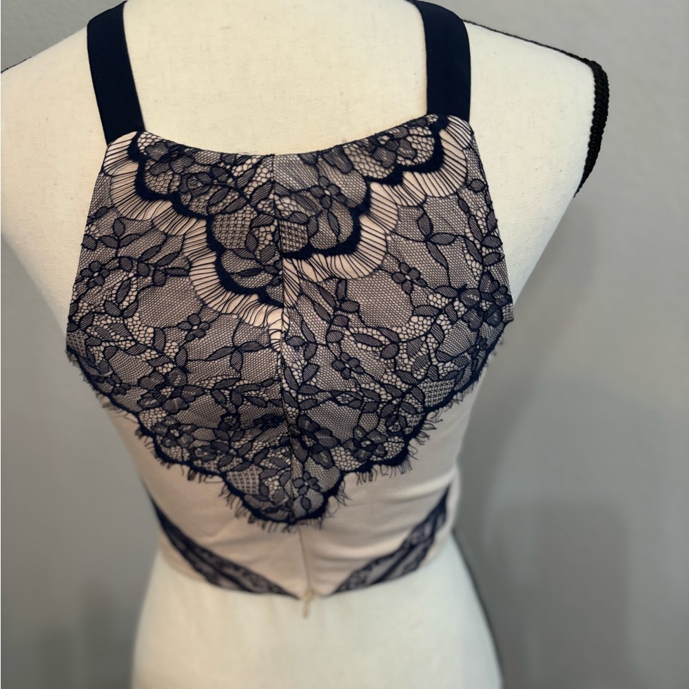 EUC dressy crop top with halter neck